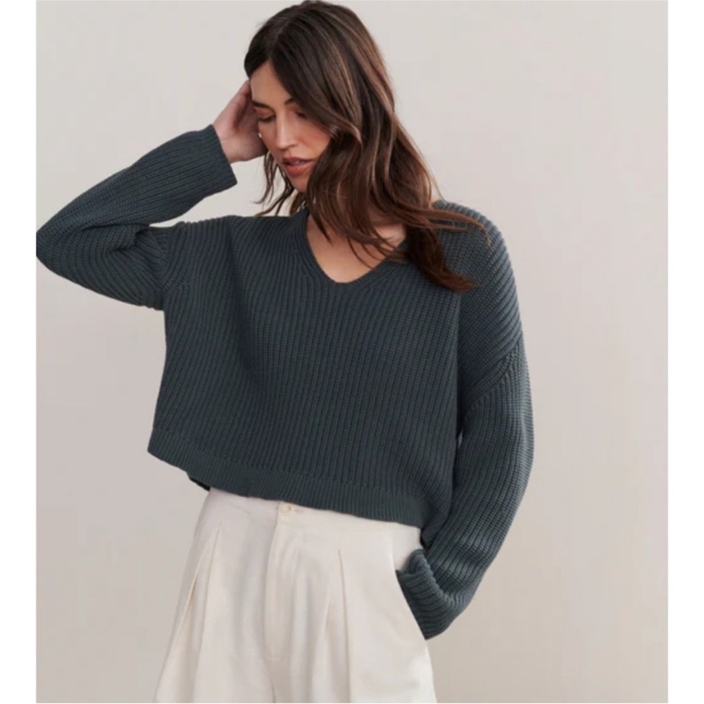 Jenni Kayne Cropped Cabin Sweater